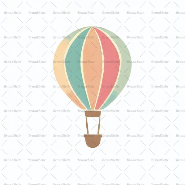 Verspielter Heißluftballon